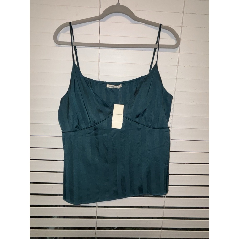 Abercrombie Fitch Sz XL Green Sleep Ware Top Strap